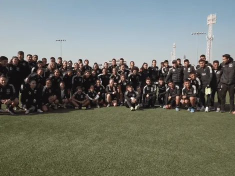Plantel masculino arenga la práctica del Femenino para buscar el cupo de Libertadores