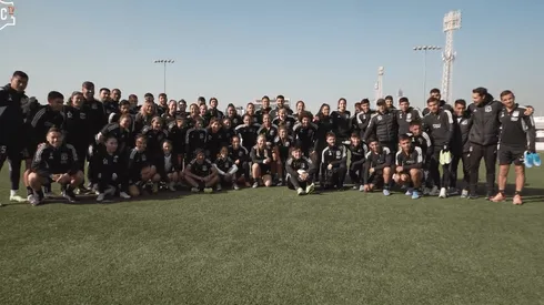 Plantel masculino arenga la práctica del Femenino para buscar el cupo de Libertadores.