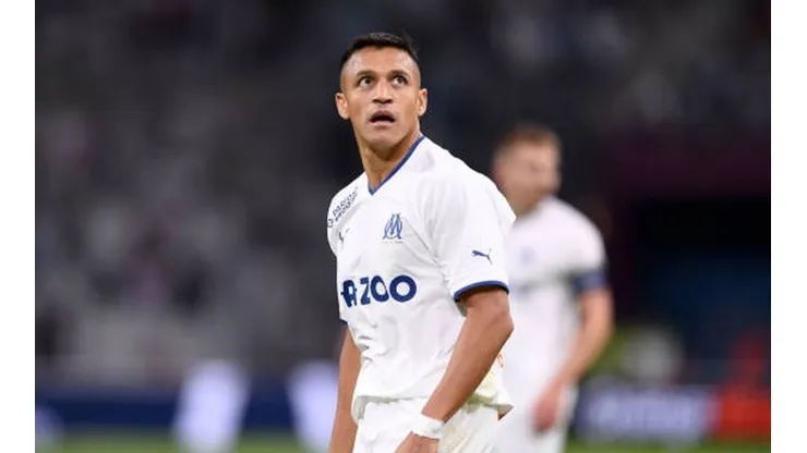 Alexis Sánchez no tuvo una buena jornada con el Olympique de Marsella en Champions League