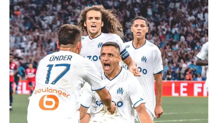 Sánchez brilla en Marsella con nueva conquista y guía triunfo frente al Lille.