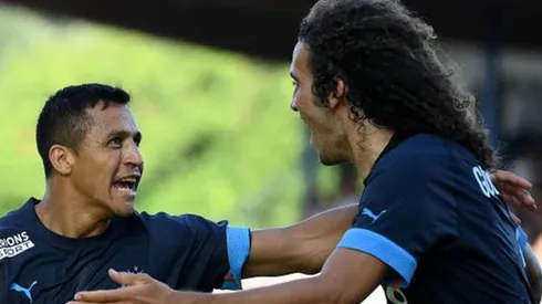 Alexis Sánchez marcó ante Auxerre y llegó a tres goles con el Olympique de Marsella.