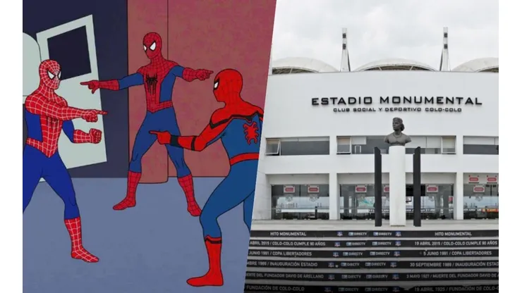 Spiderman llegó como vocal de mesa al Estadio Monumental