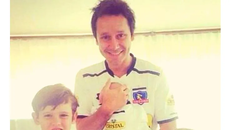 Benjamin Vicuña como hincha de Colo Colo