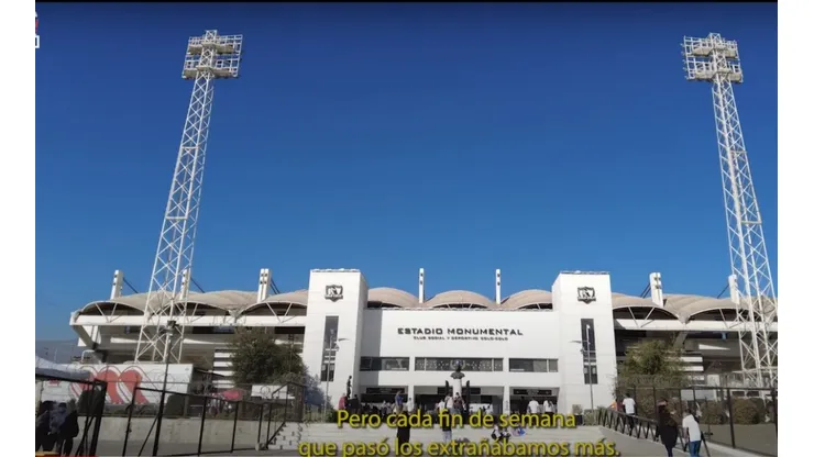 Colo Colo se une para darle la bienvenida a los hinchas al Estadio Monumental