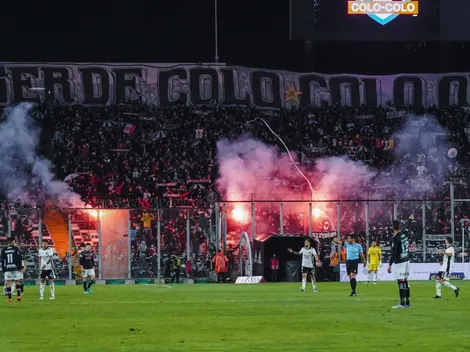 ¿Problemas para Colo Colo? José Cabero notifica uso de bengalas ante Palestino