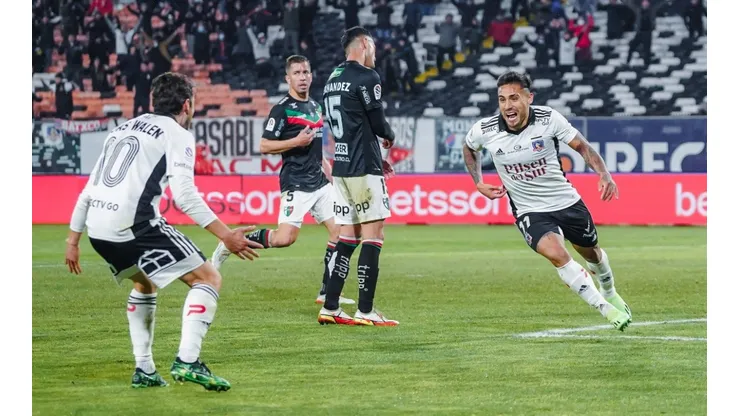 El gol de Marcos Bolados visto desde la cancha del Estadio Monumental