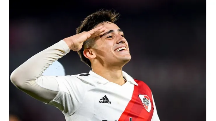 Pablo Solari anota un doblete en River Plate