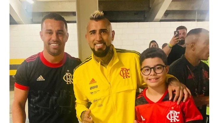 El reencuentro que tuvo Arturo Vidal luego de la clasificación con el Flamengo