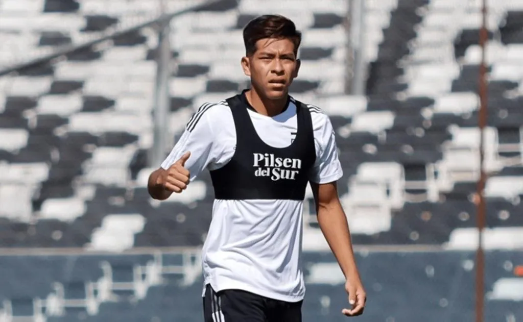 Ervin Vaca en un entrenamiento de Colo Colo en 2022 | Foto: Archivo