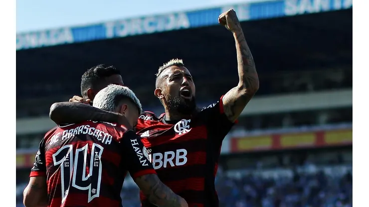 Vidal tuvo un gran debut con la camiseta de Flamengo.
