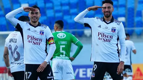 Pablo Solari reacciona a la celebración del gol de Juan Martín Lucero