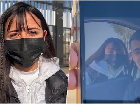 Afortunada hincha logró sacarse la última foto con Pablo Solari