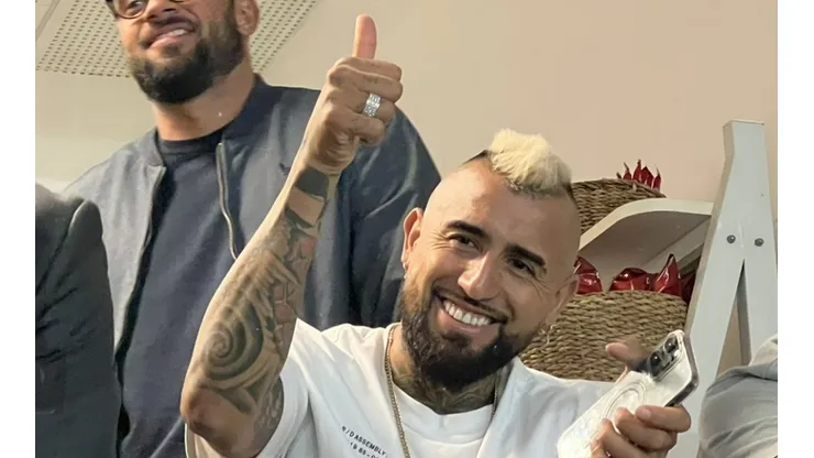 Arturo Vidal disfrutó la goleada del Flamengo ante Deportes Tolima por Copa Libertadores