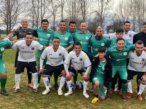 Arturo Vidal disfruta jugando una pichanga con históricos de Colo Colo