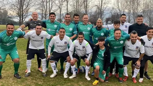 El King se divirtió jugando una pichanga con históricos de Colo Colo.