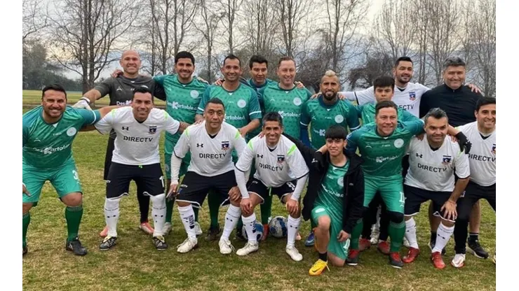 El King se divirtió jugando una pichanga con históricos de Colo Colo.