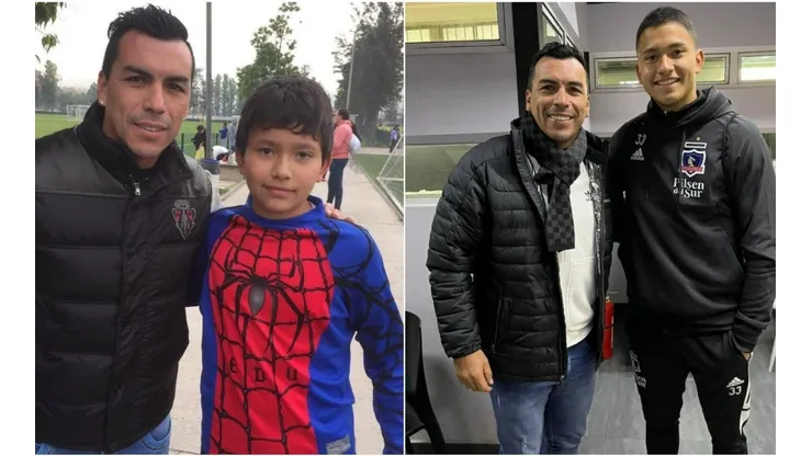 Eduardo Villanueva junto a Esteban Paredes
