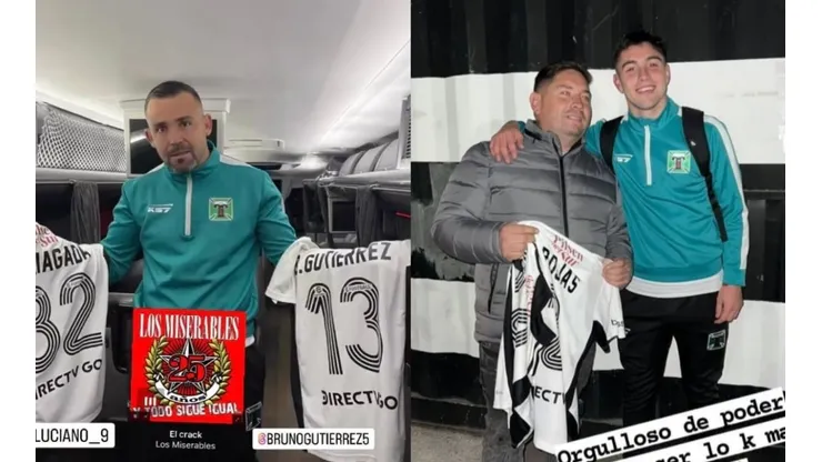 Matías Donoso y David Tati fueron regaloneados por los jugadores de Colo Colo