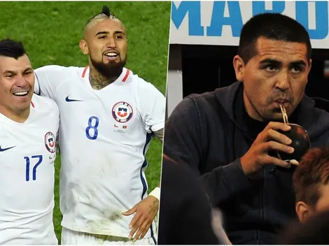 En Argentina aseguran que Medel le dijo a Riquelme que Vidal quiere jugar en Boca