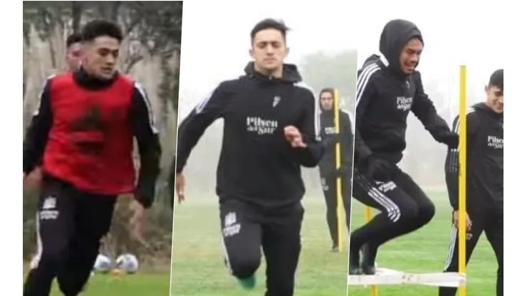 El Pibe fue pura risa en su vuelta a los entrenamientos del Cacique.