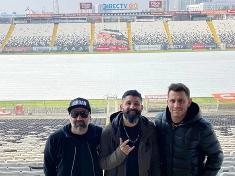 Lucas Wilchez está en Chile y visita el estadio Monumental