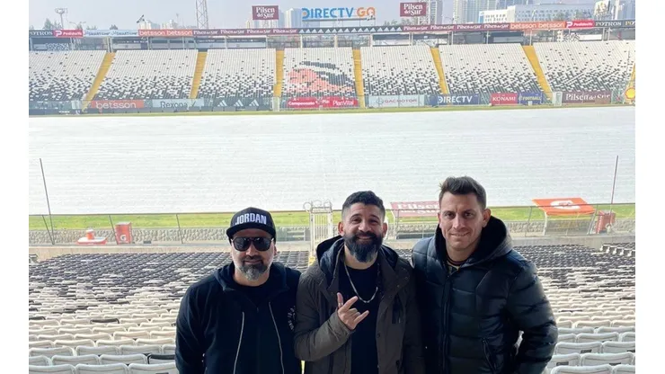 Lucas Wilchez en el estadio Monumental.
