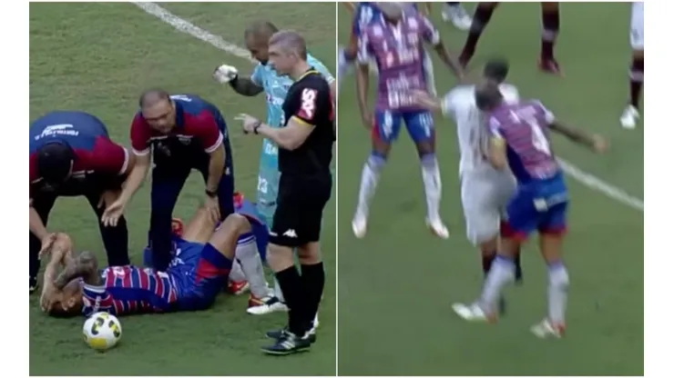 El choque de Titi lo deja sin dos dientes menos