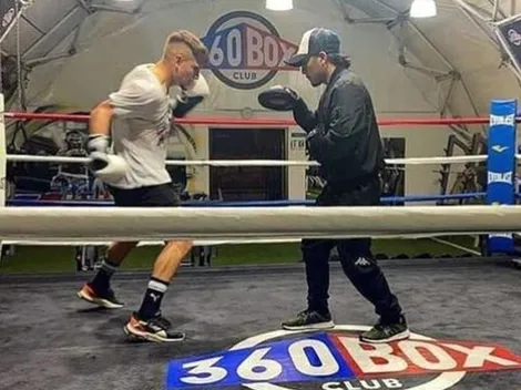 Leonardo Gil la rompe toda y se luce entrenando boxeo