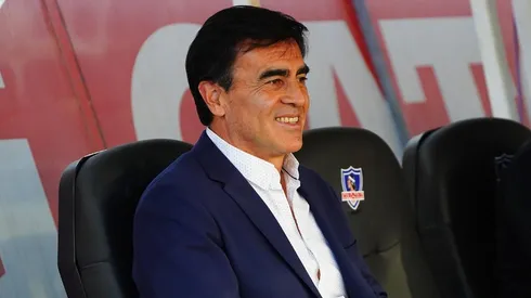 El estratega llegó al Monumental para ver el duelo ante Coquimbo.