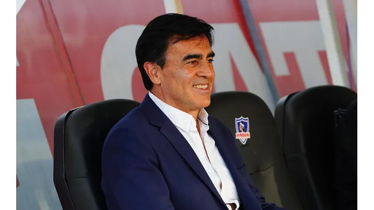 El estratega llegó al Monumental para ver el duelo ante Coquimbo.