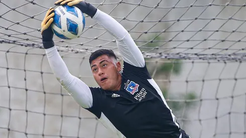 Fierro en los entrenamientos previos al duelo ante Fortaleza en Brasil.