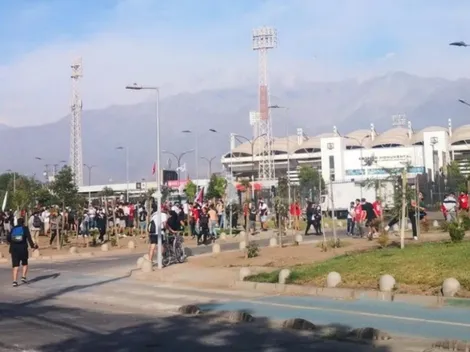 Las grandes filas para ingresar al Monumental
