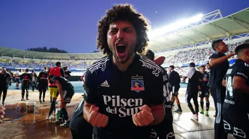 Maximiliano Falcón calentó la previa del partido contra la UC.