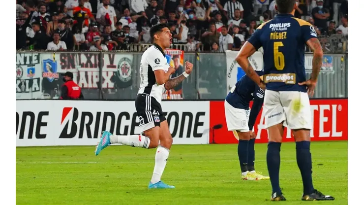 Esteban Pavez celebrando su gol contra Alianza Lima.