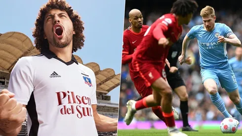 El Peluca fue un hincha más para el partidazo entre el City y Liverpool.