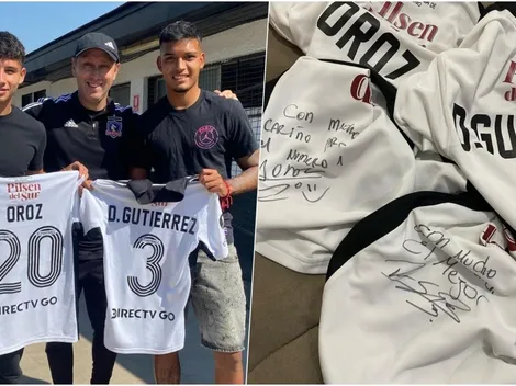 Lucho Mena se emociona con el regalo de Oroz y Dani Gutiérrez