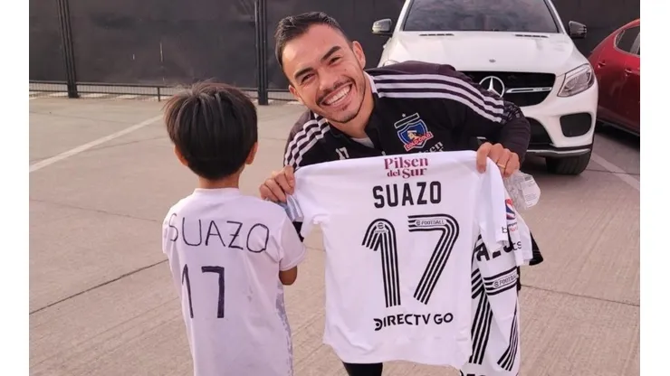 Lorenzo junto a Gabriel Suazo