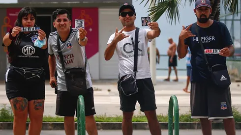 Hinchas en Fortaleza