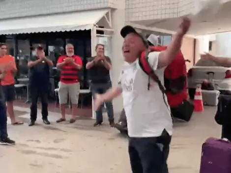 Hinchas albos hacen patria en Fortaleza y se unen con torcedores de Sport Recife