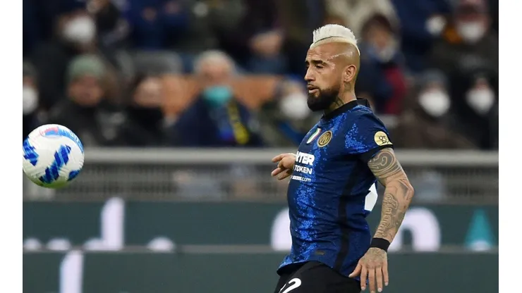 Arturo Vidal ingresó en el segundo tiempo.