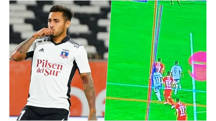 A Bolados le anularon un gol con esta curiosa línea del VAR.