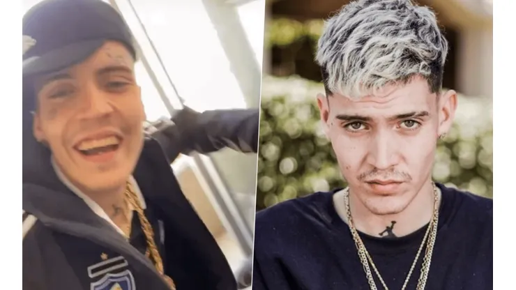 Marcianeke se lució en sus redes sociales vistiendo la camiseta del Popular.