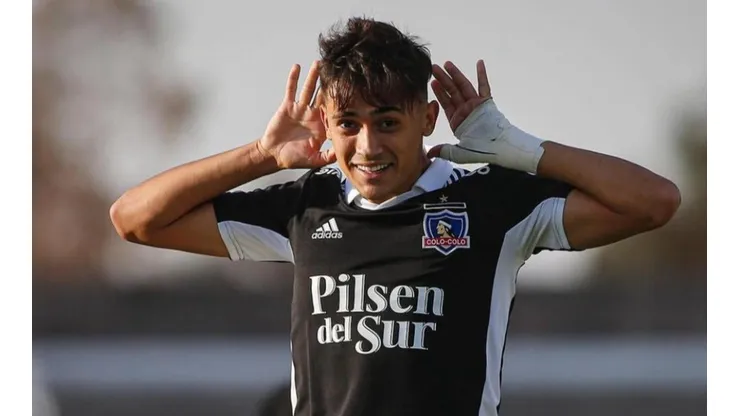 Pablo Solari marcó el 3 a 0 ante Palestino.