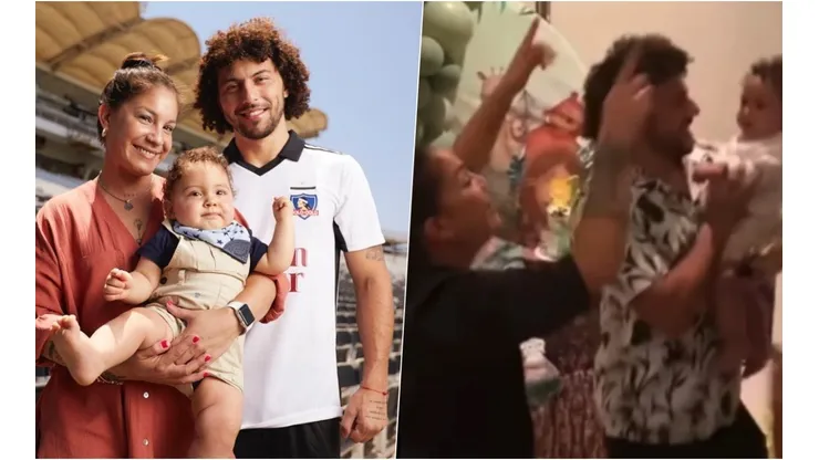 Maxi Falcón celebró el primer cumpleaños de su hijo.