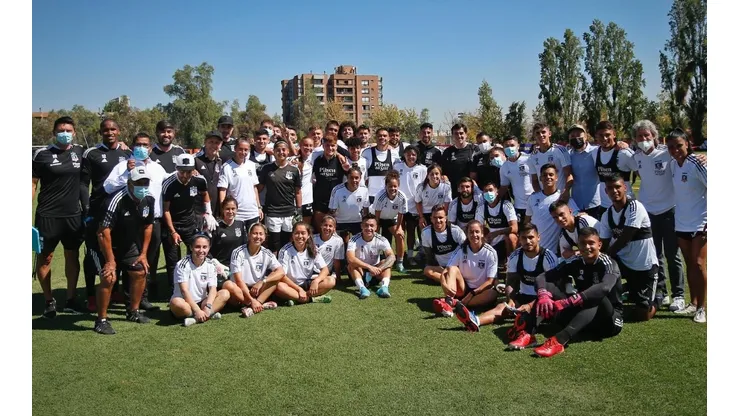 El plantel femenino y masculino compartieron un entrenamiento en el Monumental.