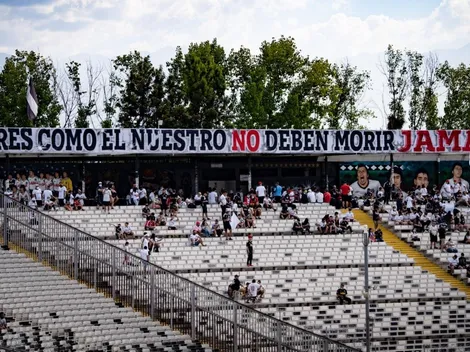 El lienzo desplegado que homenajea a Carlos Caszely