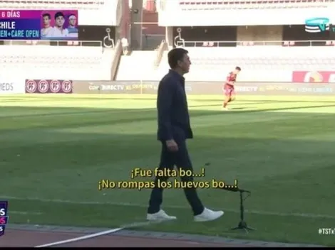 El llamado de atención de Quinteros a Maxi Falcón por fingir una falta