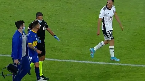 Suazo no soportó el tiempo que estaba haciendo Cuevas.