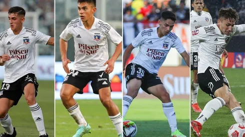 Algunos de los juveniles de Colo Colo que buscan su consolidación.