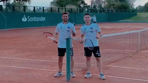 Óscar Opazo y Gabriel Costa se lucieron jugando tenis